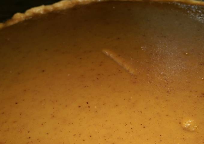 Recipe of Homemade Pumpkin Pie + Pie Crust