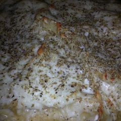 A picture of Chicken Bacon Alfredo.
