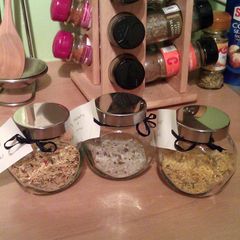 A picture of Vickys Seasoned Salts, Christmas Gift Idea, GF DF EF SF NF.