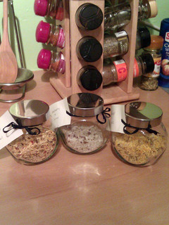A picture of Vickys Seasoned Salts, Christmas Gift Idea, GF DF EF SF NF.