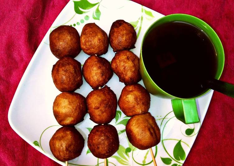 Easiest Way to Cook Perfect Black tea with stick puff puff This is Secret Recipe  From My Kitchen !!