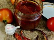 A picture of garlic red chilli chutney