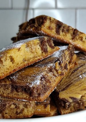 Фото Пиріг "Зебра" до чаю 🥮.