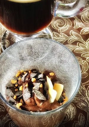 Una foto de Mousse vegana de chocolate