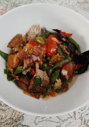 Foto resep Tumis Ikan Gabus Asin Cabe Ijo