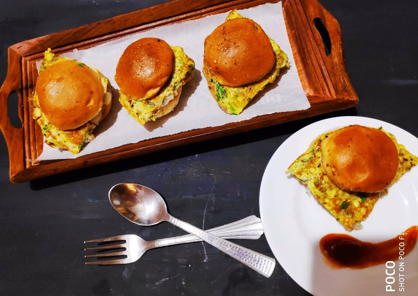 Indian Bun omllette