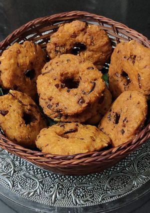 A picture of Rice flakes fritters | poha Vada.