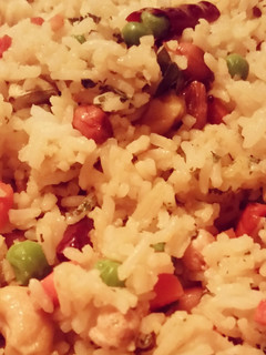 A picture of Indian-Style Vegetarian Fried Rice.