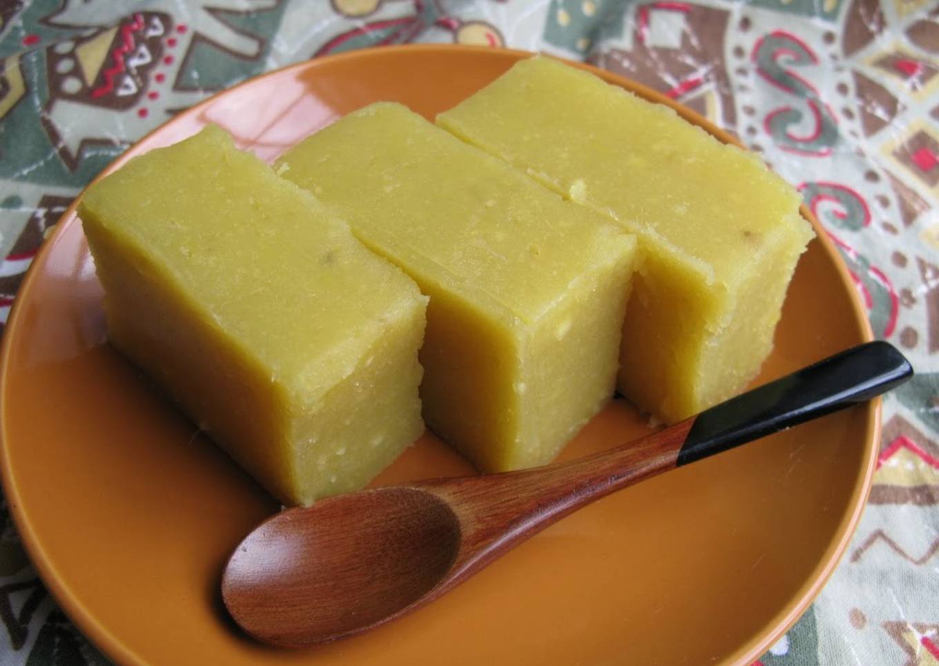 Sweet Potato Yokan Hardened with Gelatin