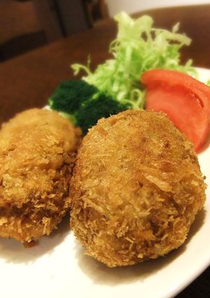 A picture of Healthier Tofu, Cabbage and Ground Meat Cutlets.