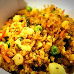 A picture of Easy Kedgeree with an American twist.