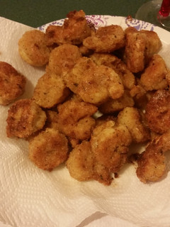 A picture of Double breaded fried shrimp.