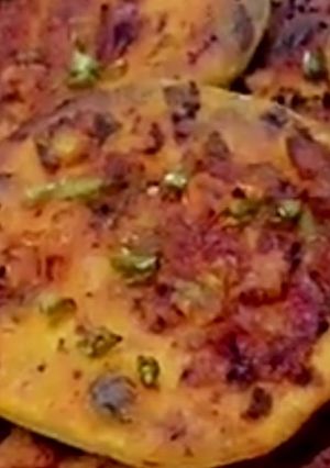 صورة لوصفة لحم دجاج بالعجين