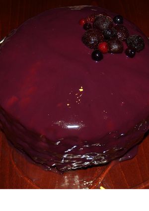 Φωτογραφία της συνταγής Mirror glaze-Το γλάσο καθρέφτης