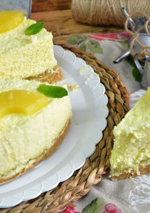 Foto principal de Tarta de piña (sin horno)