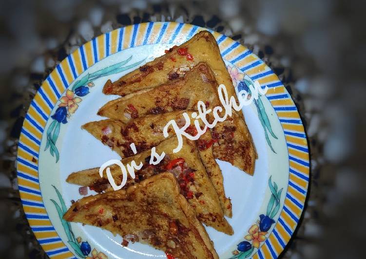 Steps to Prepare Tasty Spicy French toast | This is Recipe So Favorite You Must Test Now !!