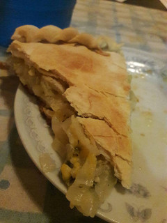 Una foto de Tarta de cebolla y queso