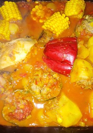 Una foto de Zapallitos, papas y morrón rellenos a la essen!!!