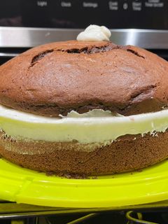 A picture of Lickity-Split Cocoa Cake with Cream Cheese Frosting.