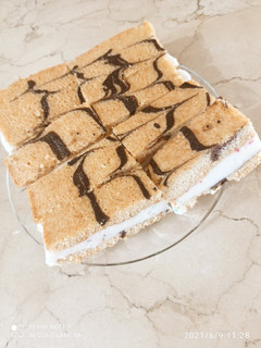 عکسی از دستور کیک بستنی