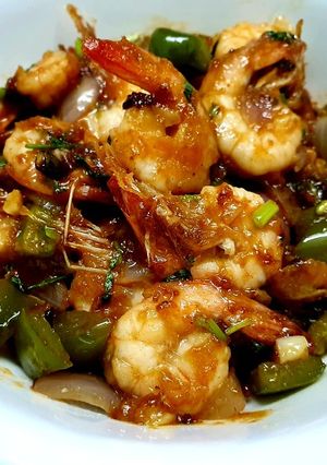 A picture of Chilli Garlic Prawns.