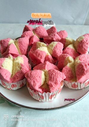 Foto resep Bolu kukus Merah Putih
