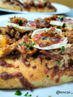 Una foto de Tosta de pulled pork versión 2