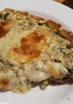 Una foto de Tarta de brócoli al champignon