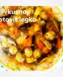 Ароматный супчик с 🍄 шиитаке и фрикадельками😙🍴