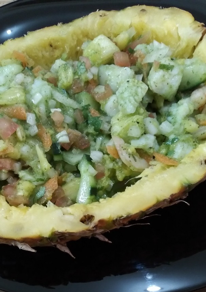 Una foto de Aguachile de piña
