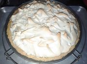 Una foto de merengue de chocolate