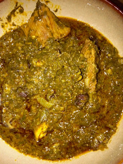 A picture of Afang soup.
