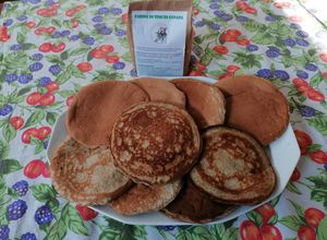 Foto di Pancakes con farina di canapa