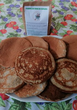 Foto di Pancakes con farina di canapa