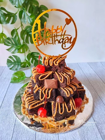 Cara Gampang Menyiapkan Resep Brownies Tower Cake yang Menggugah Selera Anti Ribet, Mantap Sekali