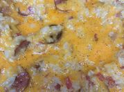 A picture of recipes with rotel and rice