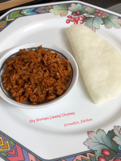 A picture of Dry Shrimps [Jawla] Chutney.