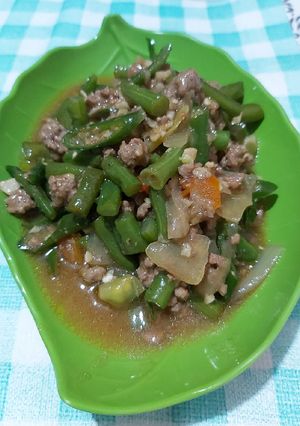 Foto resep Tumis buncis daging giling