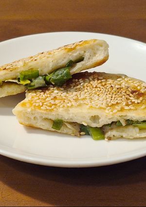 芝麻蔥香餅 的食譜成品照片