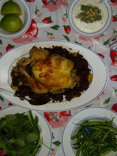 عکسی از دستور مرغ شکم پر سارا پز
