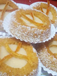 صورة لوصفة بسبوسة بكريمة البرتقال للسهرة رمضان