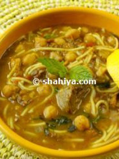 A picture of Traditional Harira Soup.