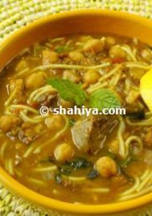 A picture of Traditional Harira Soup.