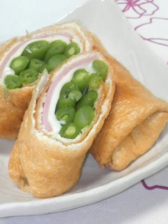 A picture of Low-Carb Aburaage Spring Rolls.