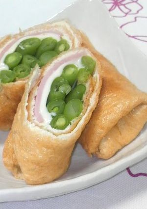 A picture of Low-Carb Aburaage Spring Rolls.