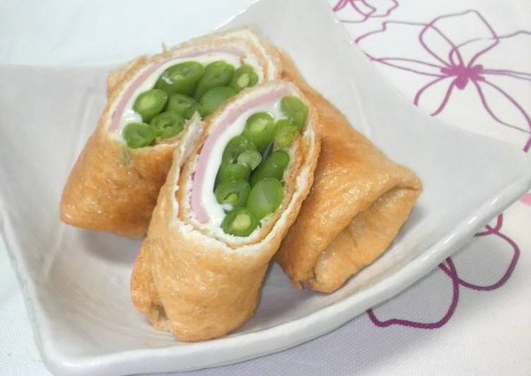 Recipe of Perfect Low-Carb Aburaage Spring Rolls