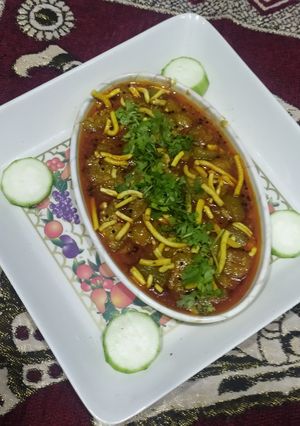 A picture of Galka besan ganthiya sabji.