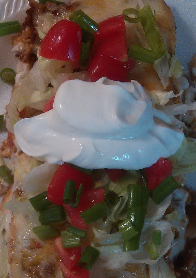 A picture of Burrito casserole.