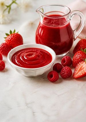 Une photo de Coulis de fraises Keto