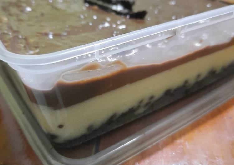 Resep Oreo dessert box Anti Gagal